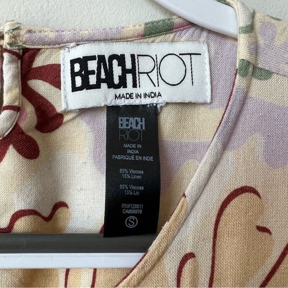 Beach Riot Weston Cutout Puff Sleeve Backless Linen Maxi Dress - Picture 9 of 9